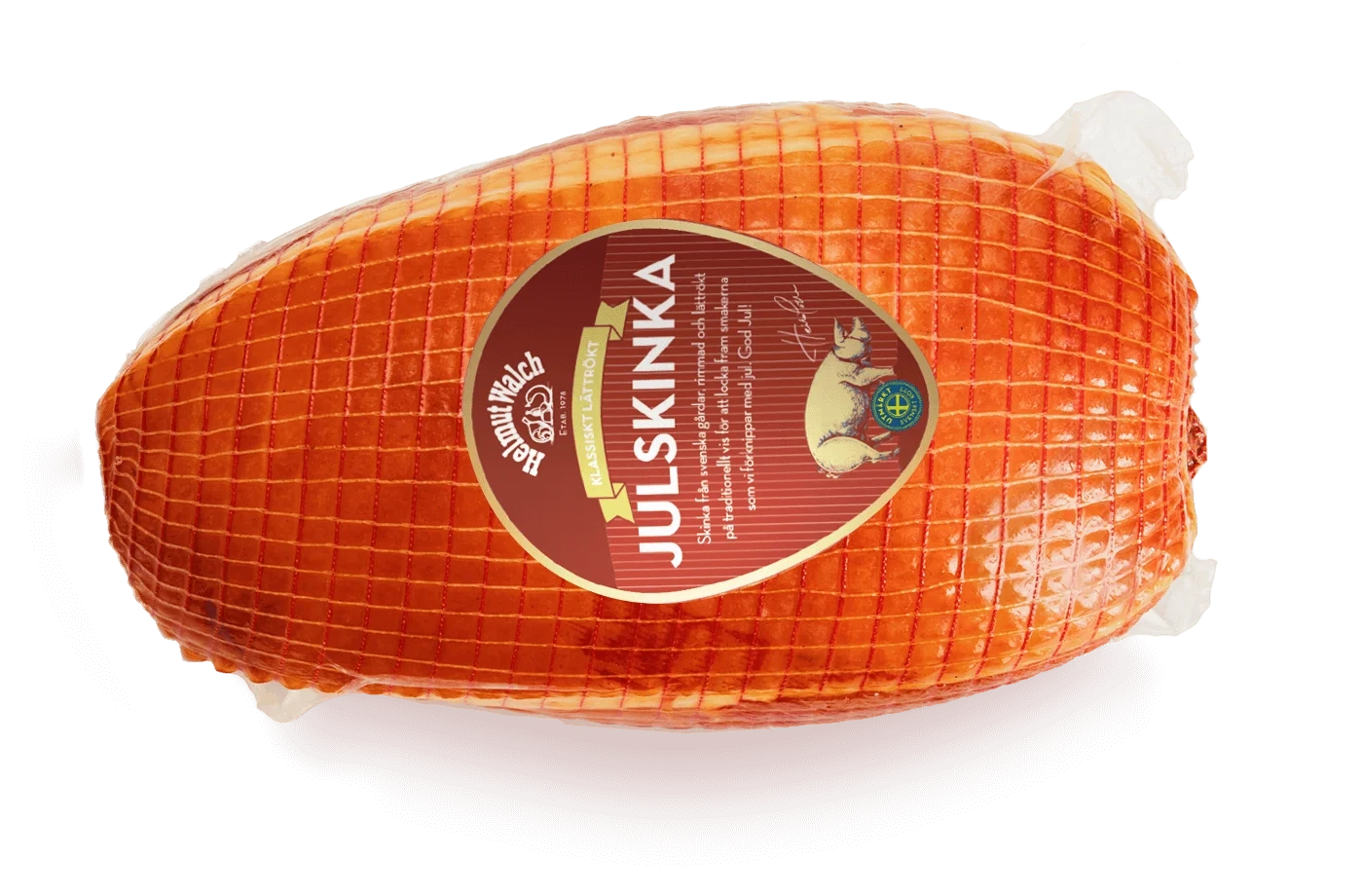 Lättrökt rimmad julskinka