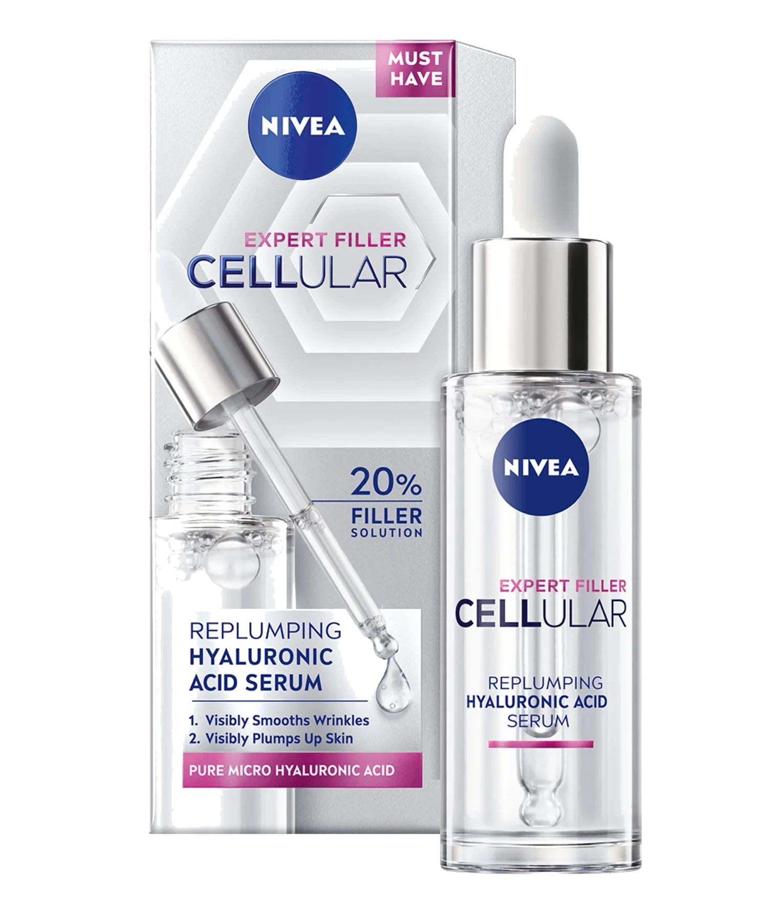 Nivea Cellular Expert Filler Hyaluron Replumping Serum, 30ml
