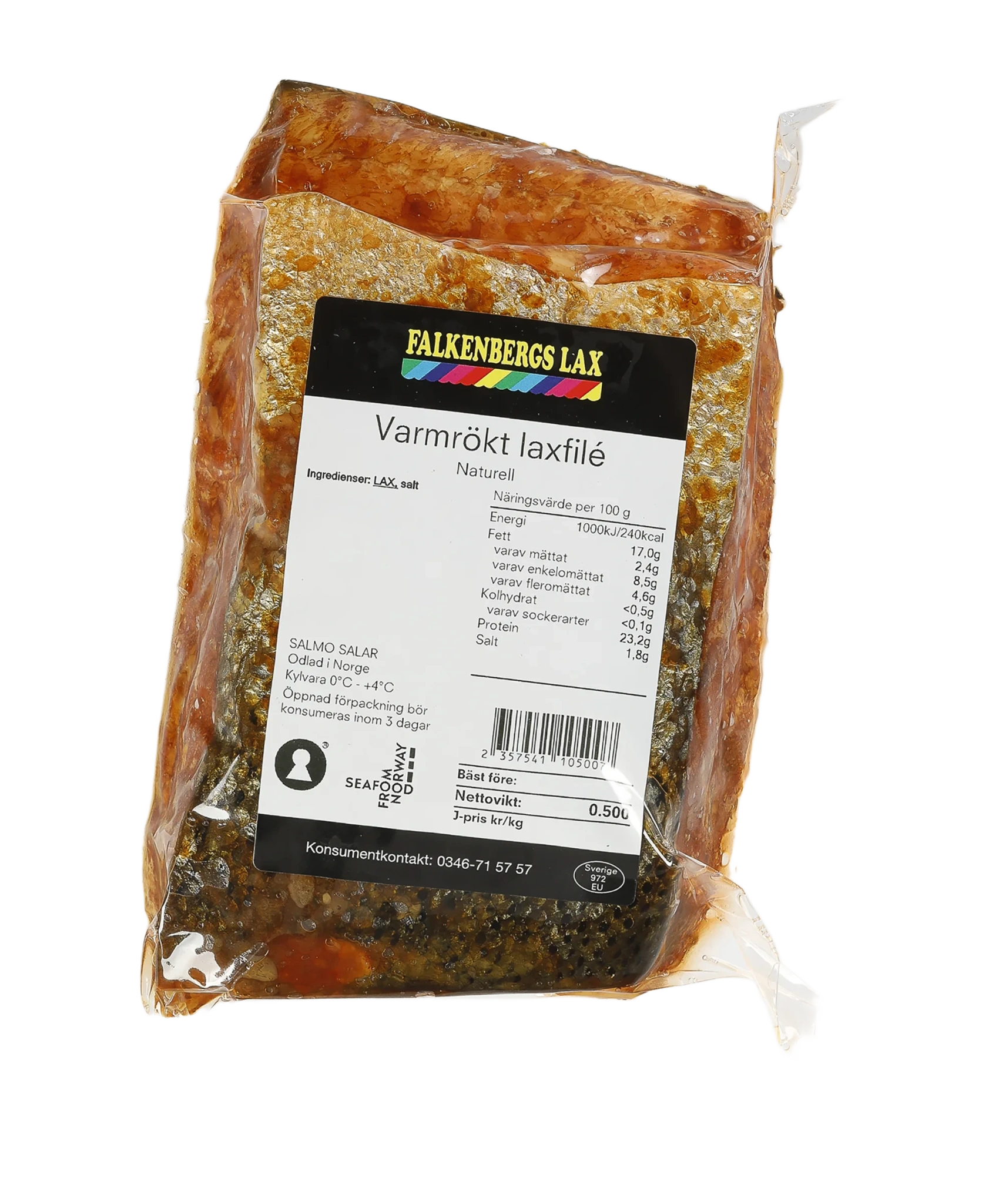 Varmrökt laxfilé