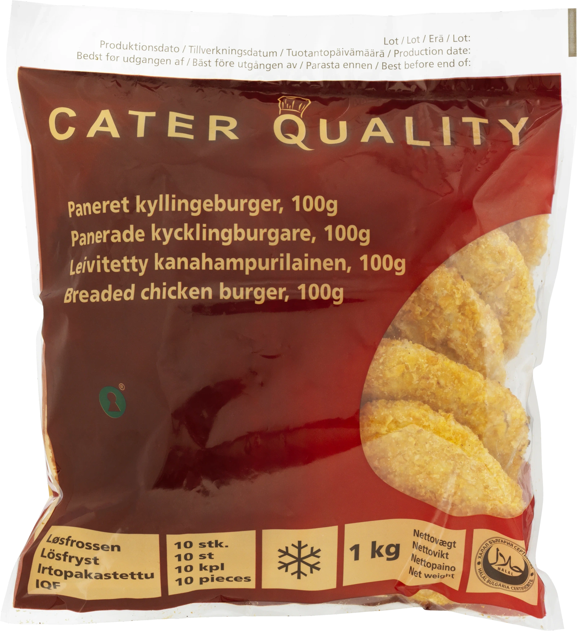 Panerade kycklingburgare