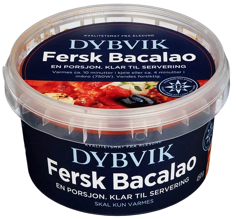 Bacalao Fersk 450g Ferdigmat Dybvik