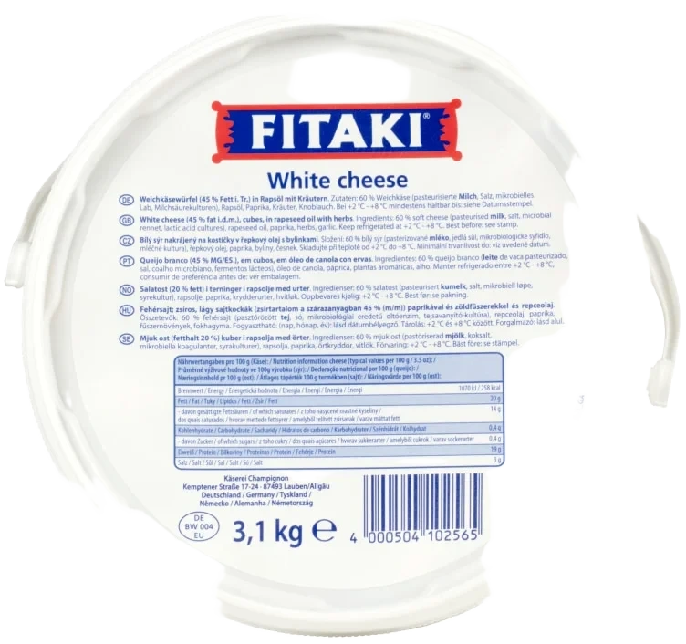 Feta Terning i Olje/Krydder 3kg Hofmeister