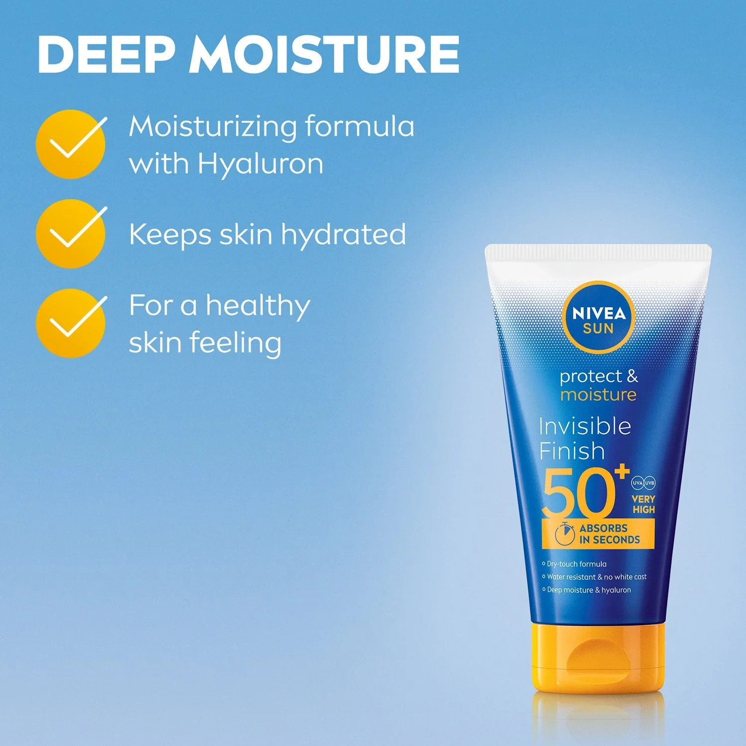 Nivea Sun Spf50+ Protect&Moisture Invisible