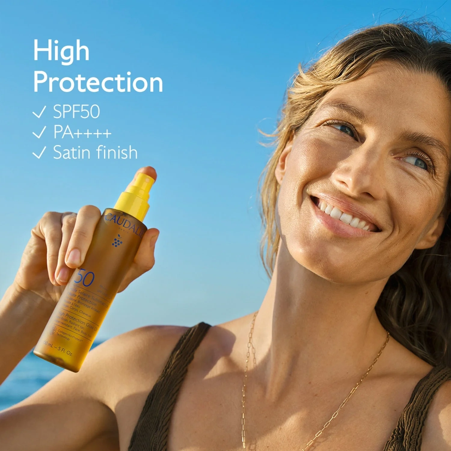 Caudalíe Vinosun High Protection Glow Oil SPF50 150 ml
