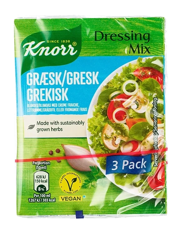 Knorr dressingmix gresk 24g 3-pk