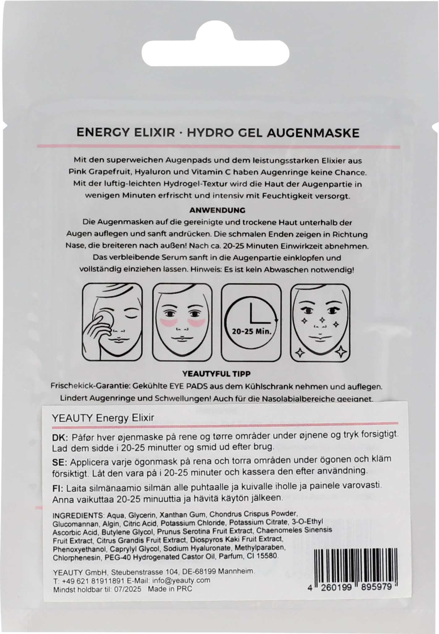 Energy Elixir Ögonmask