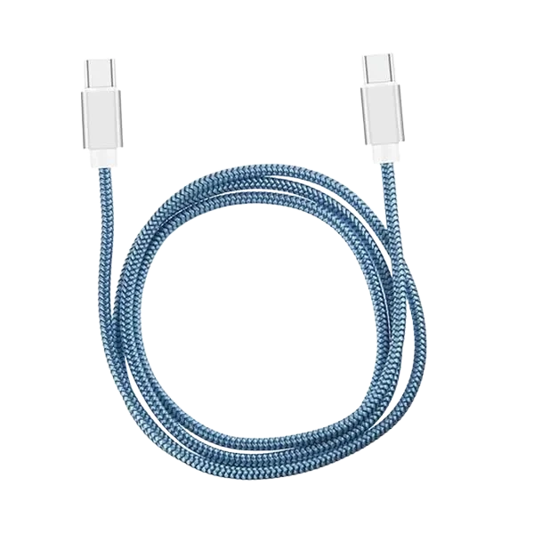 Metallic Ladekabel USB c til USB C - 1 meter