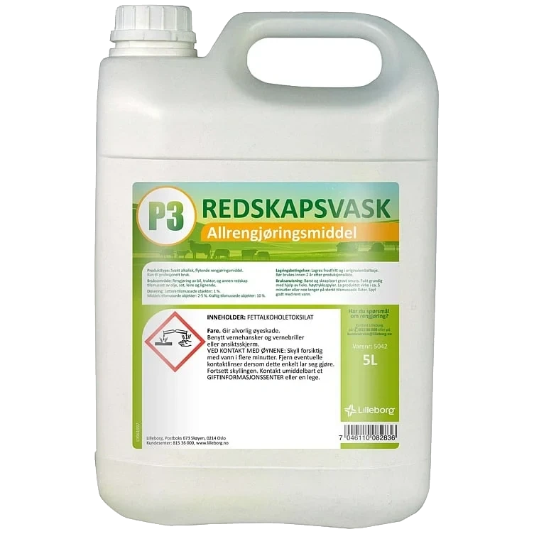 P3 redskapsvask driftsrenhold    5l