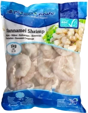Asc Vannmei Rejer, Pd, 8-12/lb, Iqf, 1000/750g
