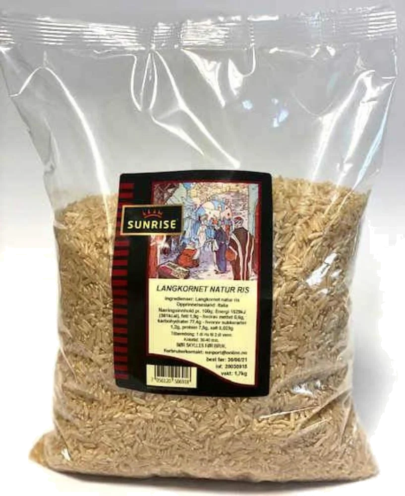 Sunrise Langkornet Naturris 1,7kg
