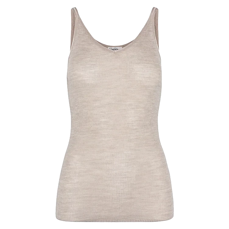Wool Singlet Stone Beige Xl Pierre Robert