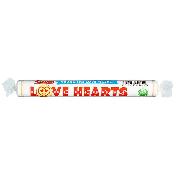 Swizzels giant love hearts norsk     52g