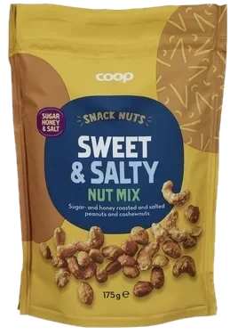 Coop Nøttmix Honning & Salt 175g