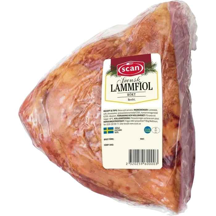 Lammfiol Rökt ca500g Scan