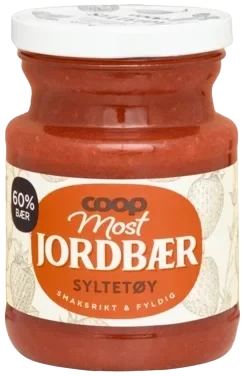 Coop Jordbærsyltetøy Most 60% 370g