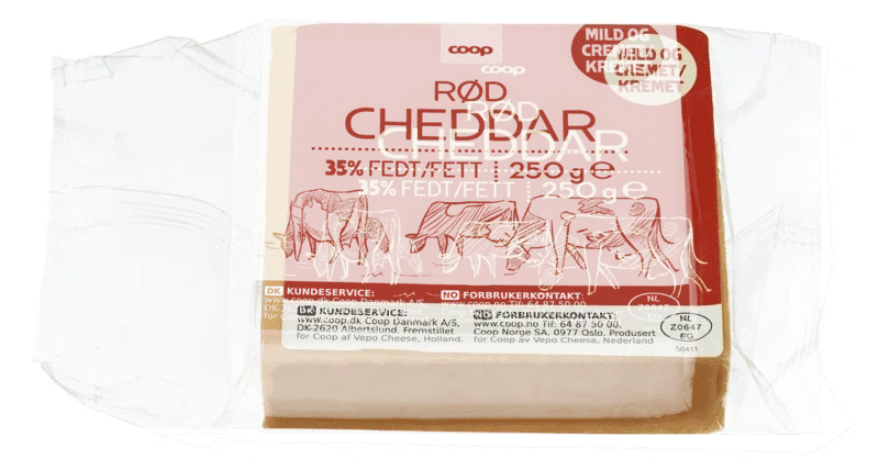 Coop Cheddar Red Block 250g