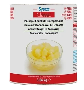 Sysco Classic Ananasbitar i juice