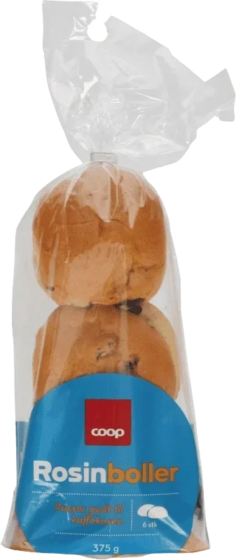 Coop Rosinboller 6pk 375g