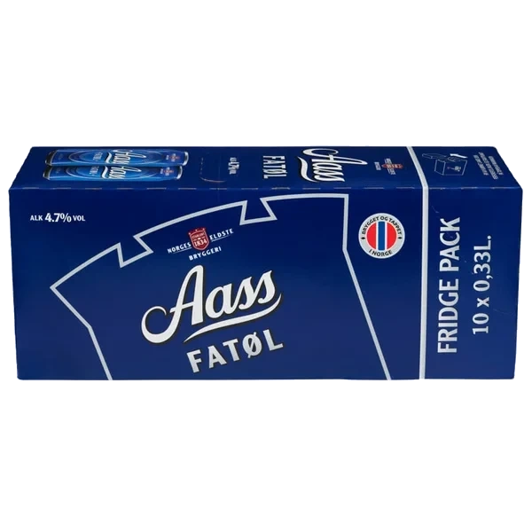 Aass Fatøl 0,33l Bx 10stk