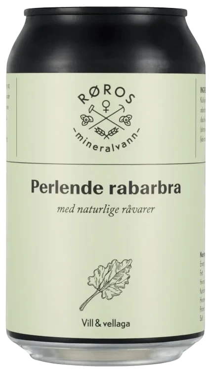 Perlende Rabarbradrikk Boks 0.33l