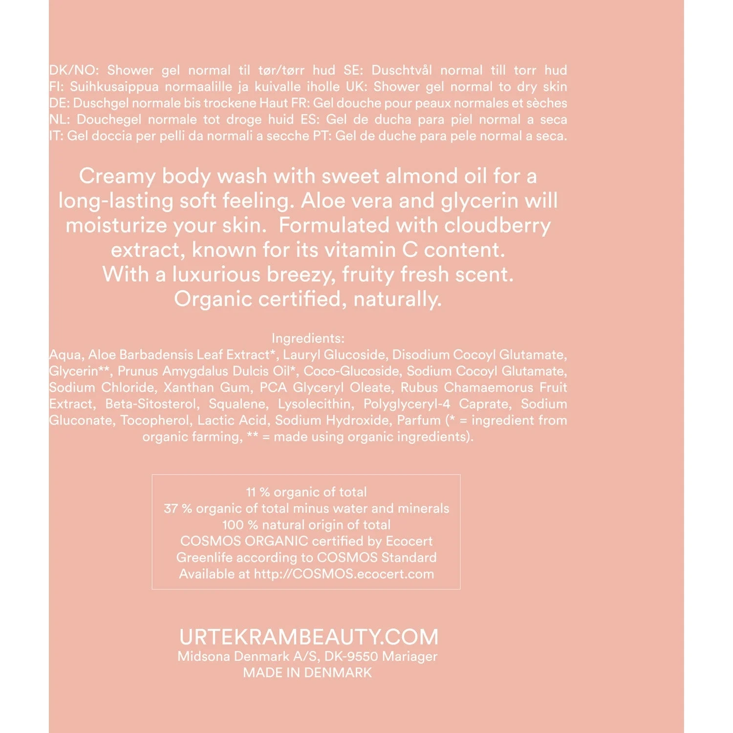 Urtekram Nordic Berry Creamy Body Wash