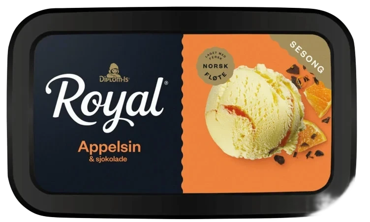 Royal Is Appelsin&Sjokolade 0,9l Diplom-Is