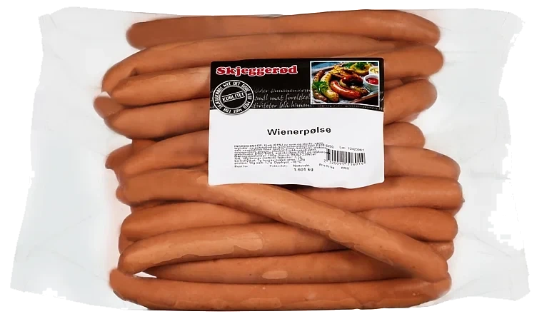 Wienerpølse  ca61g 1,6kg fr   kg