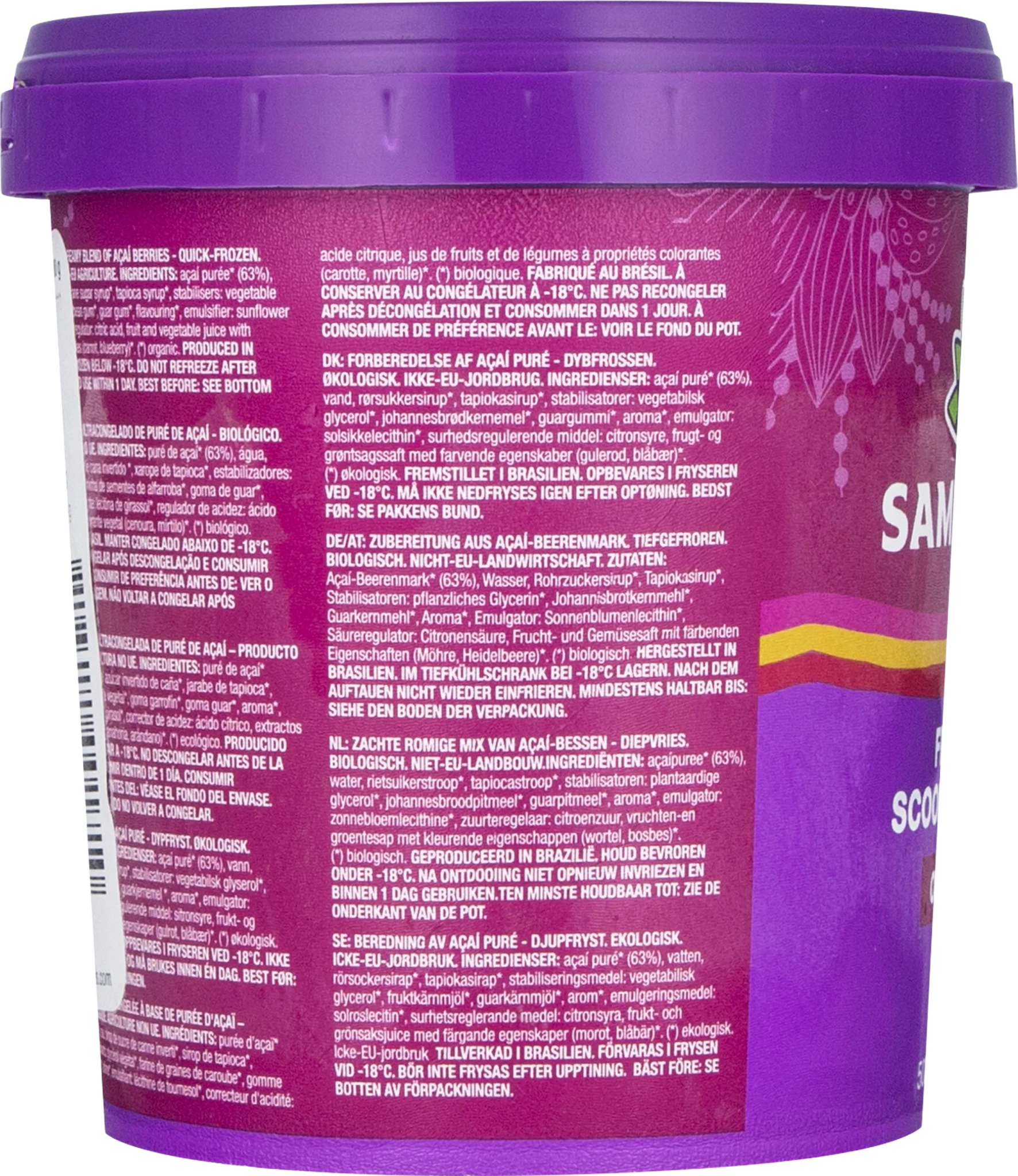 Sambazon Frozen scoopable Acai