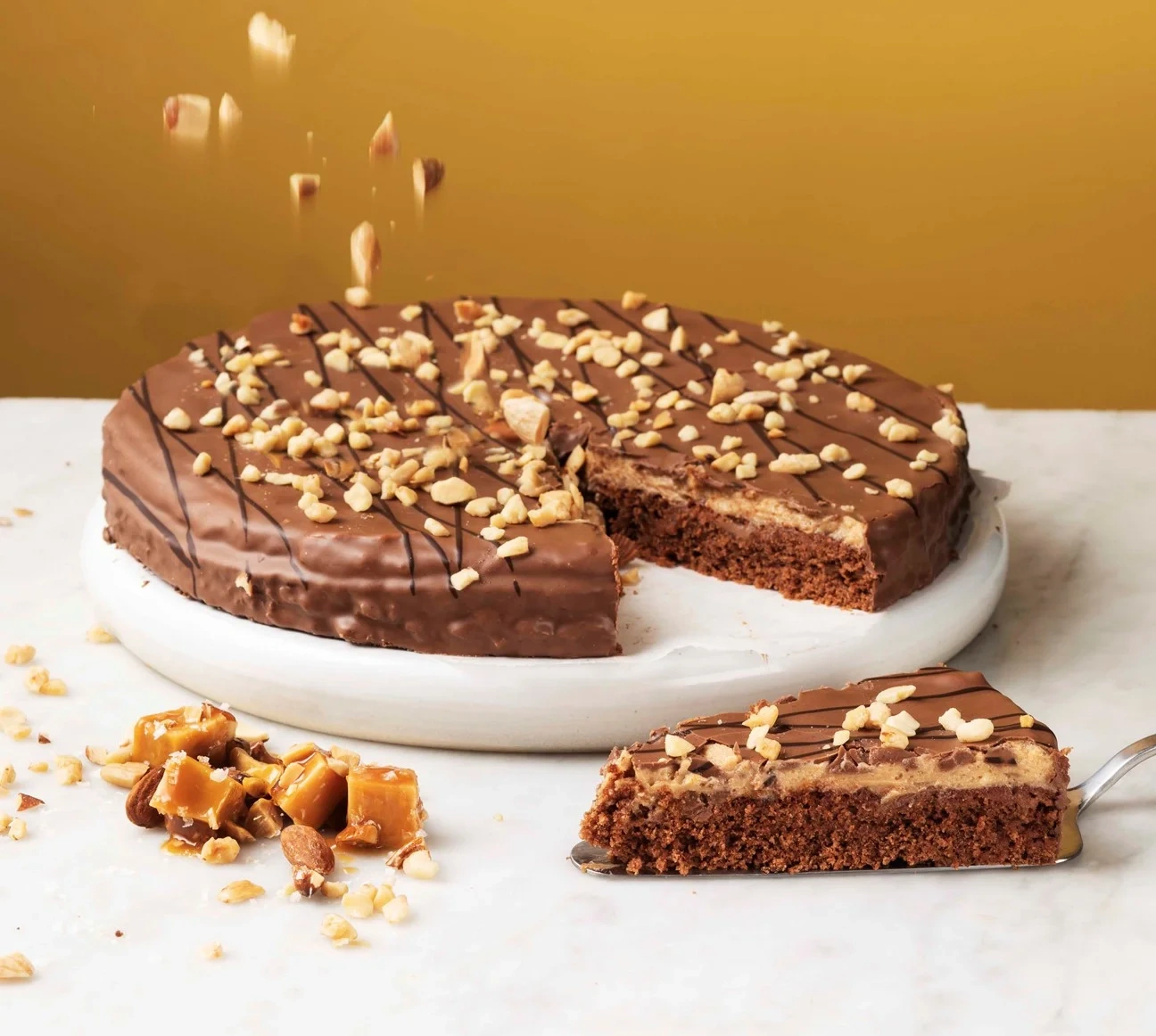 Delicato Chokladtårta salt karamell