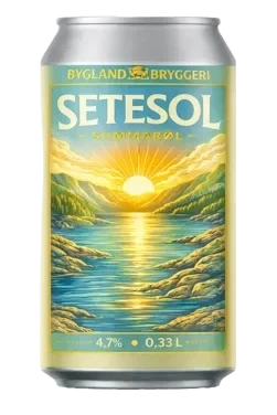Setesol Sommerøl 0,33l bx Bygland Bryggeri