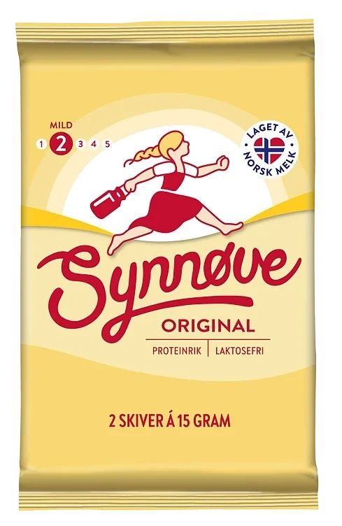 Synnøve gulost porsjon 30g