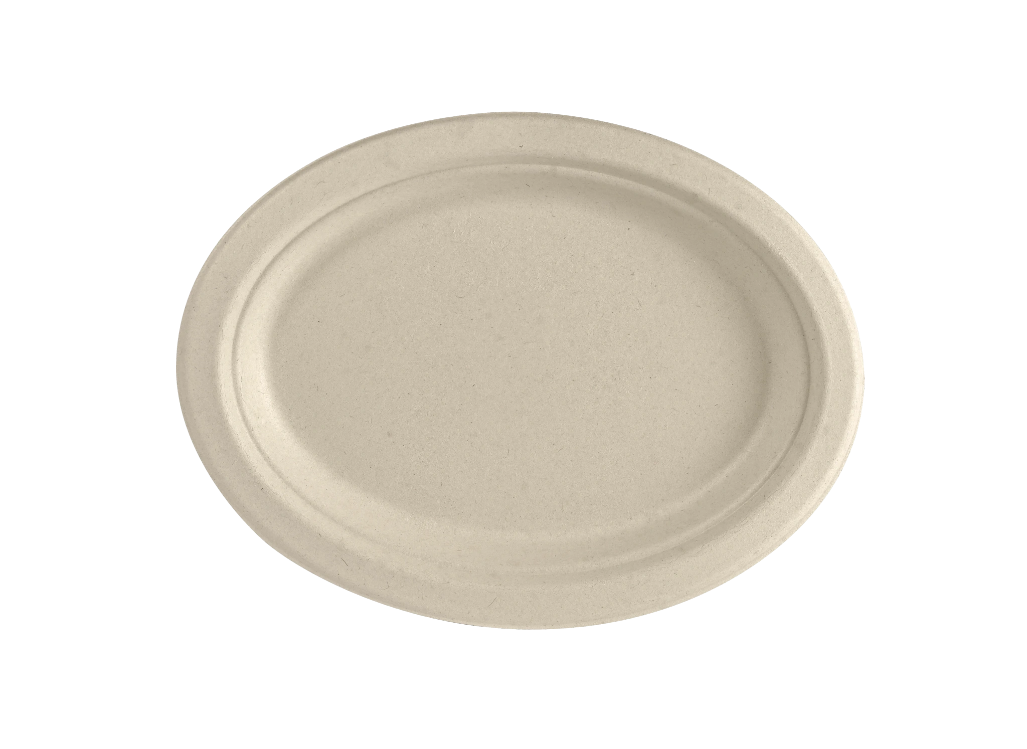 Tallrik, oval Brun