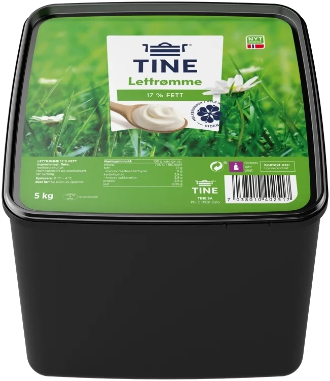 Lettrømme 5kg Tine