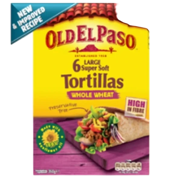 Tortilla Wholew 6 St 10'' 350g Oep