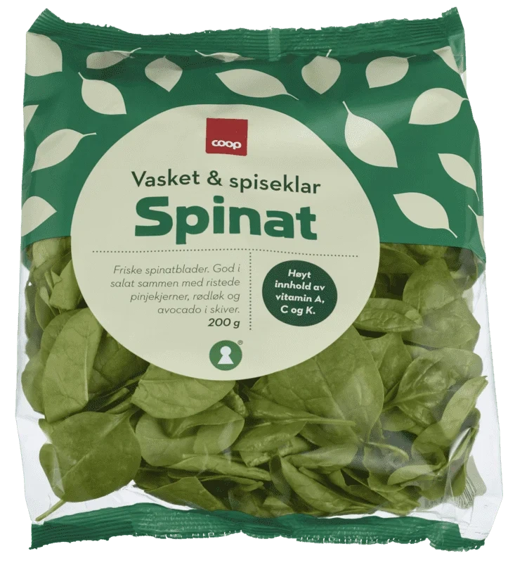 Coop Vasket & Spiseklar Spinatsalat 200g