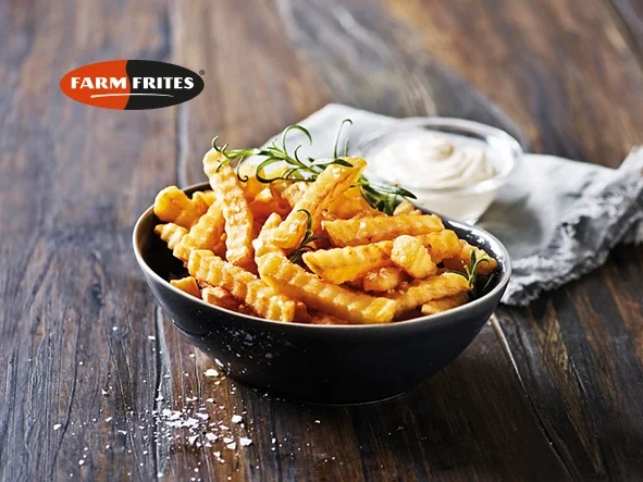 FARM FRITES FROSEN Räfflade Pommes