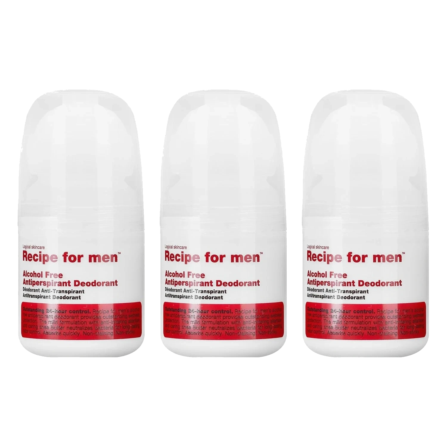 Recipe For Men Alcohol Free Antiperspirant Deodorant 60 ml