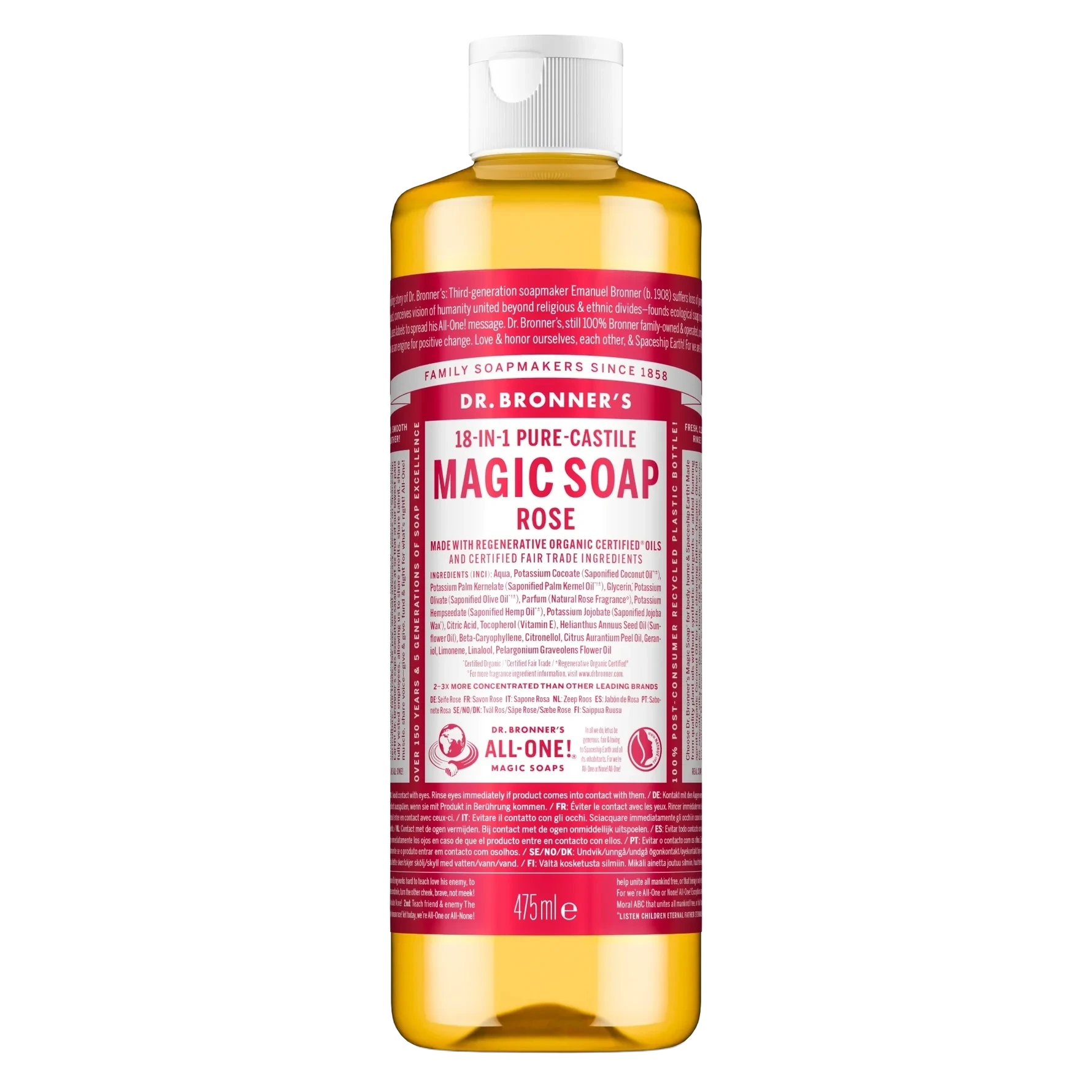 Dr. Bronner's Rose Liquid Soap 473 ml