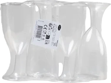 Vinglass ps transparent  21,5cl  4stk