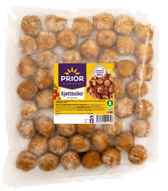 Kjøttboller Kalkun 800g Prior