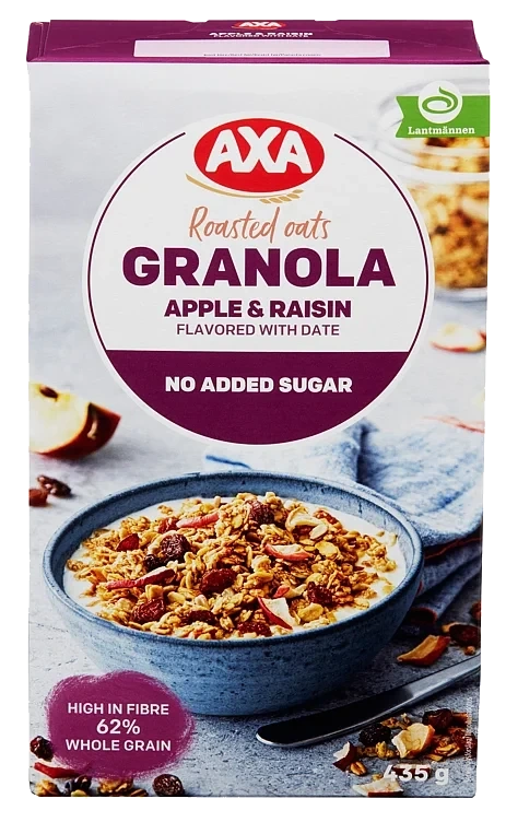 Granola eple & rosin   435g