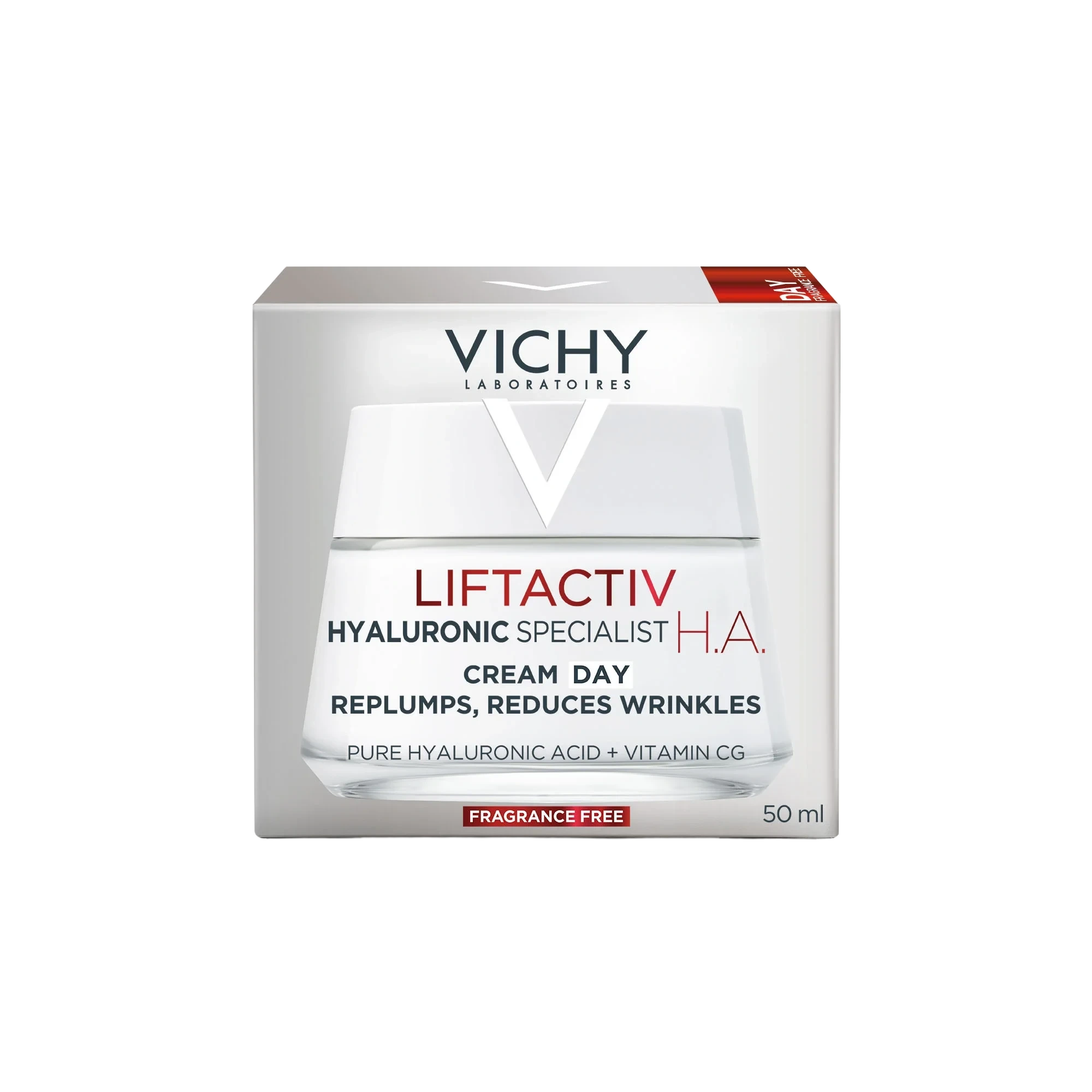 Vichy Liftactiv Hyaluronic Specialist H.A. Day Cream Fragrance Free, 50 ml