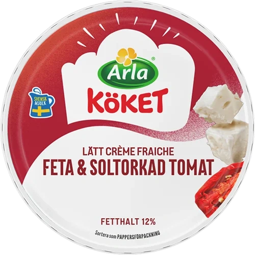 Lätt crème fraiche feta/soltor tomat 12%