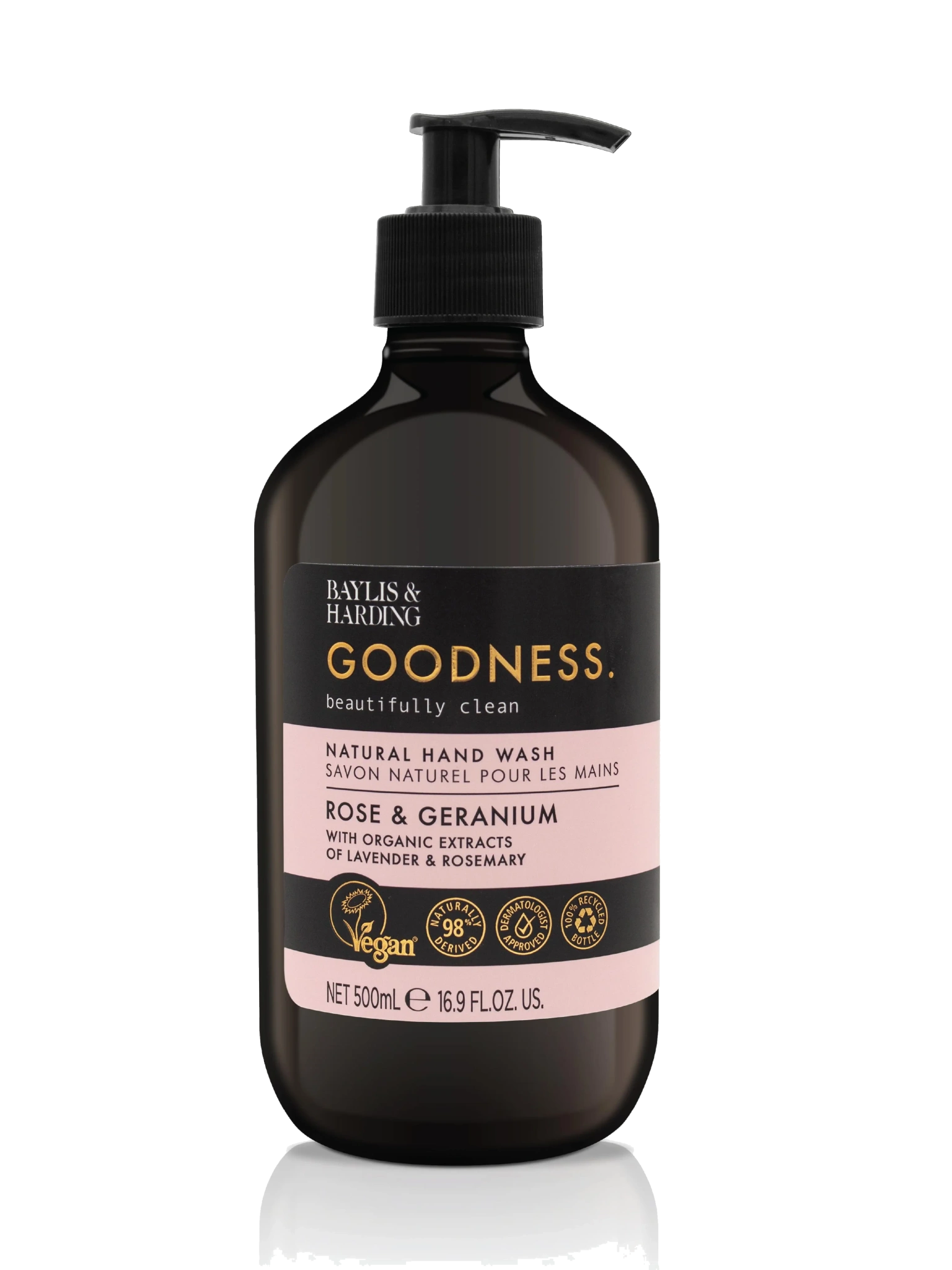 Baylis & Harding Goodness Rose & Geranium Hand Wash, 500 ml