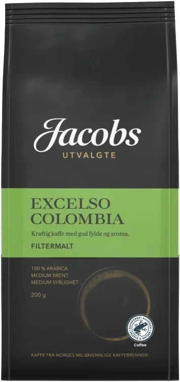 Excelso Colombia Filtermalt 200g Jacobs Utvalgte