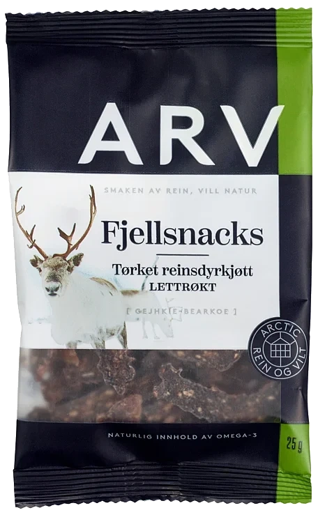 Fjellsnacks reinsdyrkjøtt   25g