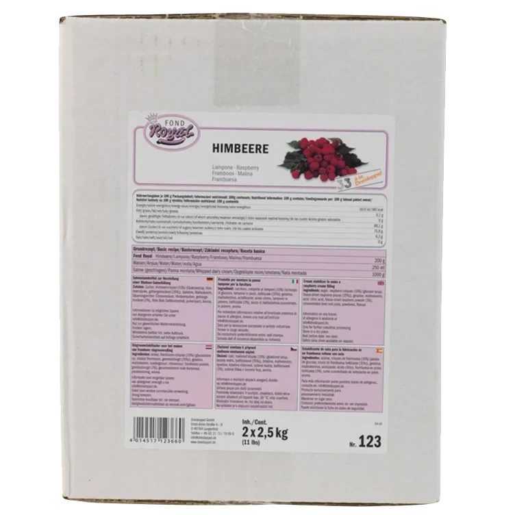 Dreiedoppel fromasjpulver bringebær krt 2x2,5kg