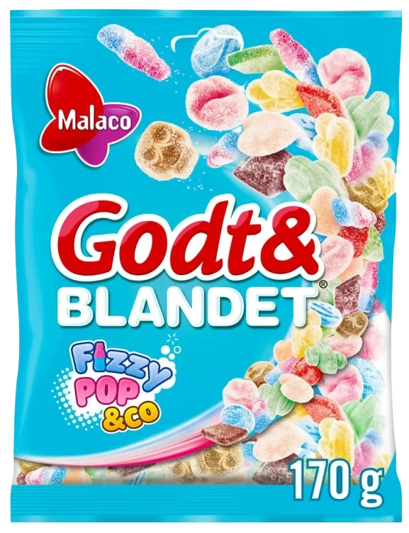 Godt&Blandet Fizzypop&Co 170g Malaco