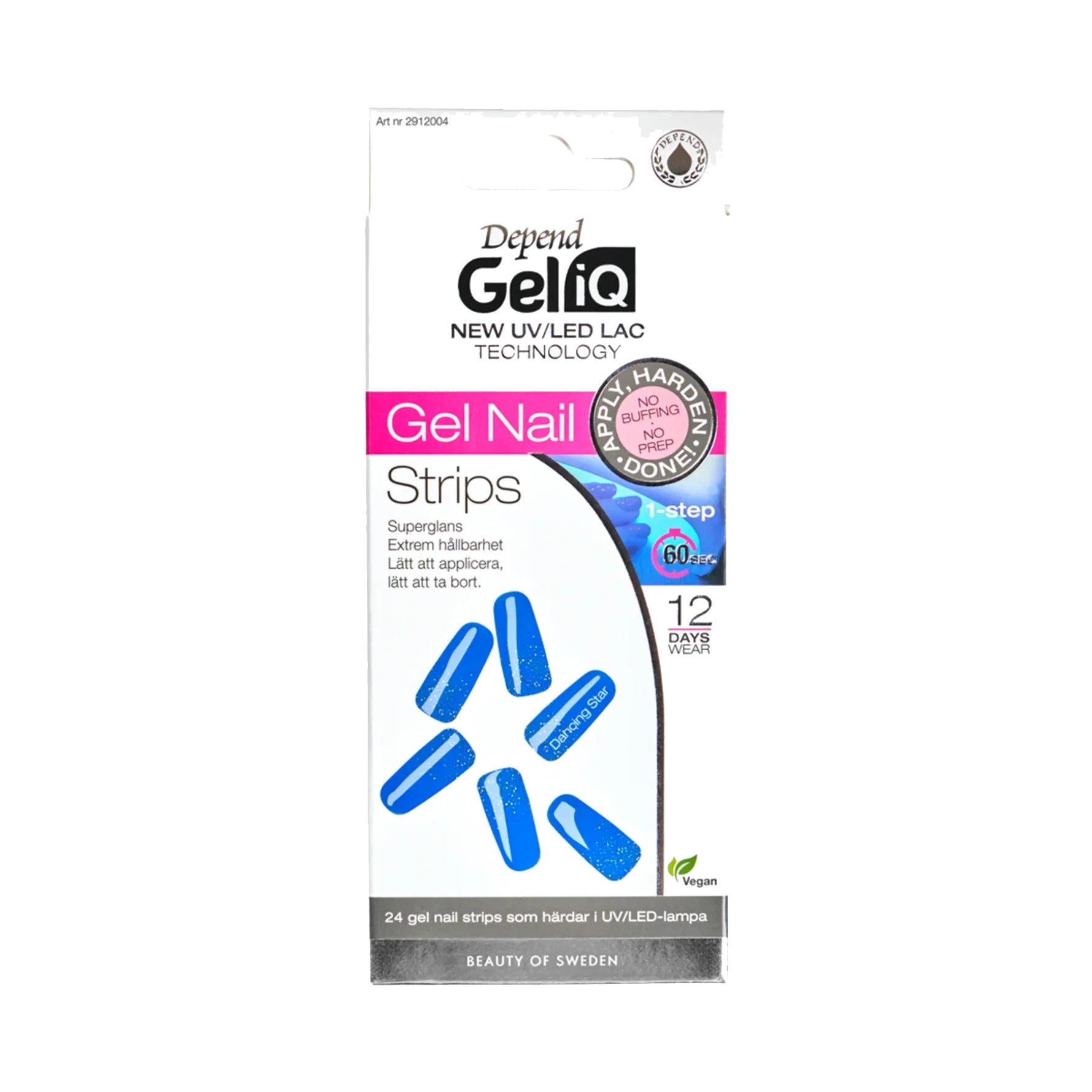 Depend Gel iQ Gel Nail Strips Semi Cured 004 Dancing Star