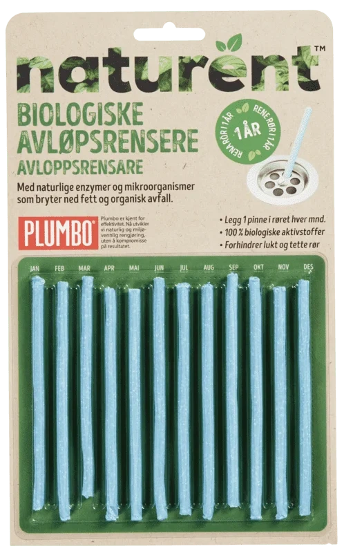 Plumbo Naturent Biologisk Avløpsrensere 12stk